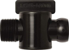 Loc-Line - 10 Piece, 3/4" ID Coolant Hose Male NPT Valve - Male to Female Connection, Acetal Copolymer Body, NPT, Use with Loc-Line Modular Hose Systems - Strong Tooling