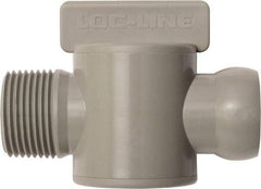 Loc-Line - 10 Piece, 3/4" ID Coolant Hose Male NPT Valve - Male to Female Connection, Acetal Copolymer Body, NPT, Use with Loc-Line Modular Hose Systems - Strong Tooling