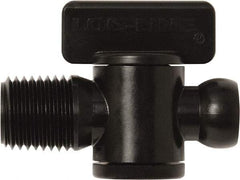 Loc-Line - 10 Piece, 1/4" ID Coolant Hose Male NPT Valve - Male to Female Connection, Acetal Copolymer Body, NPT, Use with Loc-Line Modular Hose Systems - Strong Tooling