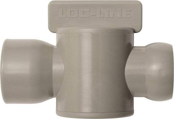 Loc-Line - 10 Piece, 3/4" ID Coolant Hose Female NPT Valve - Female to Female Connection, Acetal Copolymer Body, NPT, Use with Loc-Line Modular Hose Systems - Strong Tooling