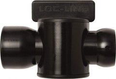 Loc-Line - 10 Piece, 3/4" ID Coolant Hose Female NPT Valve - Female to Female Connection, Acetal Copolymer Body, NPT, Use with Loc-Line Modular Hose Systems - Strong Tooling