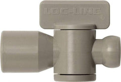 Loc-Line - 10 Piece, 1/4" ID Coolant Hose Female NPT Valve - Female to Female Connection, Acetal Copolymer Body, NPT, Use with Loc-Line Modular Hose Systems - Strong Tooling