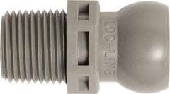 Loc-Line - 50 Piece, 3/8" Hose ID, Male to Female Coolant Hose Connector - 3/8" NPT, For Loc-Line Modular Hose Systems - Strong Tooling