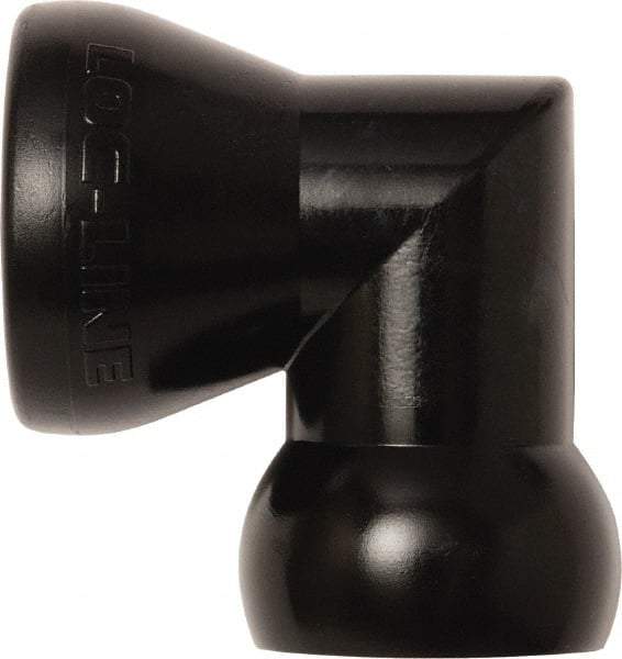 Loc-Line - 1/2" Hose Inside Diam, Coolant Hose Elbow - For Use with Loc-Line Modular Hose System, 20 Pieces - Strong Tooling