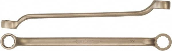 Ampco - 46mm x 50mm 12 Point Box Wrench - Double End, Aluminum Bronze, Plain Finish - Strong Tooling