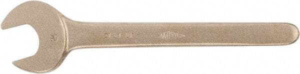 Ampco - 2-5/8" Nonsparking Standard Open End Wrench - Single End, Plain Finish - Strong Tooling