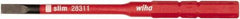 Wiha - 3mm Blade, 15/64" Drive Slotted Screwdriver Bit - 2-61/64" OAL - Strong Tooling