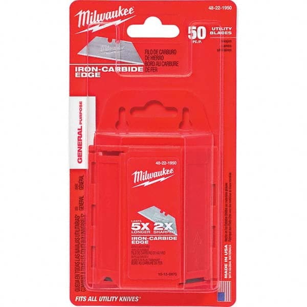 Milwaukee Tool - Knife Blades Type: Utility Knife Blade Material: Carbon Steel - Strong Tooling