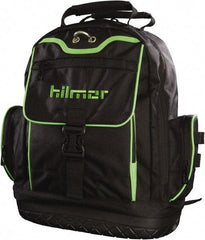 Hilmor - 19 Pocket Black Synthetic Backpack Tool Bag - 6" Wide x 14" Deep x 16" High - Strong Tooling