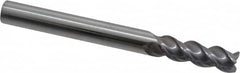 Niagara Cutter - 1/4", 3 Flute, Single End, Solid Carbide, 0.02" Corner Radius End Mill - 2-1/2" OAL, 45° Helix, Right Hand Flute, 3/4" LOC, Right Hand Cut - Strong Tooling