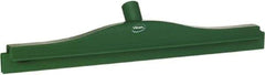 Vikan - 20" Rubber Blade Floor Squeegee - Double Edge, Green, Plastic Holder - Strong Tooling