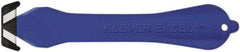 Klever Innovations - Fixed Safety Cutter - 1-1/4" Carbon Steel Blade, Blue Plastic Handle, 1 Blade Included - Strong Tooling