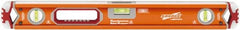 SAVAGE by SWANSON - Magnetic 24" Long 3 Vial Box Beam Level - Aluminum, Orange - Strong Tooling