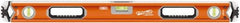 SAVAGE by SWANSON - 32" Long 3 Vial Box Beam Level - Aluminum, Orange - Strong Tooling