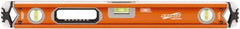 SAVAGE by SWANSON - 24" Long 3 Vial Box Beam Level - Aluminum, Orange - Strong Tooling