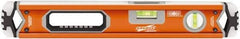 SAVAGE by SWANSON - 18" Long 3 Vial Box Beam Level - Aluminum, Orange - Strong Tooling