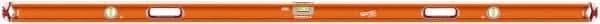 SAVAGE by SWANSON - Magnetic 78" Long 3 Vial Box Beam Level - Aluminum, Orange - Strong Tooling