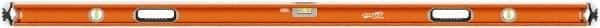 SAVAGE by SWANSON - 72" Long 3 Vial Box Beam Level - Aluminum, Orange - Strong Tooling