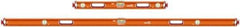 SAVAGE by SWANSON - Magnetic 32" & 78" Long 3 Vial Box Beam Level - Aluminum, Orange - Strong Tooling