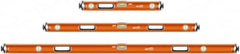 SAVAGE by SWANSON - 24" & 48" & 78" Long 3 Vial Box Beam Level - Aluminum, Orange - Strong Tooling