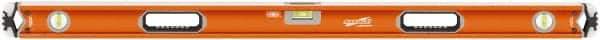 SAVAGE by SWANSON - 48" Long 3 Vial Box Beam Level - Aluminum, Orange - Strong Tooling