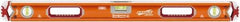 SAVAGE by SWANSON - Magnetic 32" Long 3 Vial Box Beam Level - Aluminum, Orange - Strong Tooling