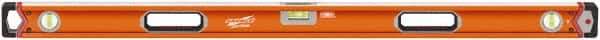 SAVAGE by SWANSON - 48" Long 3 Vial Box Beam Level - Aluminum, Orange - Strong Tooling