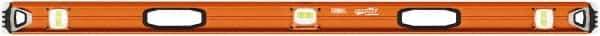 SAVAGE by SWANSON - 48" Long 3 Vial I-Beam Level - Aluminum, Orange - Strong Tooling