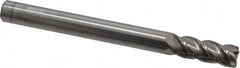 Accupro - 3/8", 4 Flute, Single End, Solid Carbide, 0.02" Corner Radius End Mill - 4" OAL, 40° Helix, Right Hand Flute, 1" LOC, Right Hand Cut - Strong Tooling