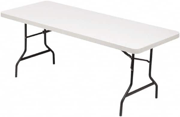 ALERA - 72" Long x 30" Wide x 29" High, Rectangular Folding Table - Platinum - Strong Tooling