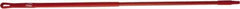 Vikan - 52 x 1" Fiberglass Squeegee Handle - European Threaded Connection, Red - Strong Tooling