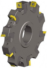 Kennametal - Arbor Hole Connection, 0.461" Cutting Width, 1.851" Depth of Cut, 6" Cutter Diam, 1-1/2" Hole Diam, 12 Tooth Indexable Slotting Cutter - KSSS Toolholder, SDCT, SDCW, SDET, SDPT Insert, Right Hand Cutting Direction - Strong Tooling