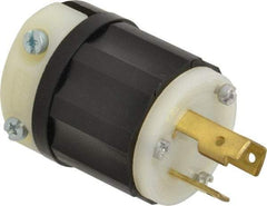 Leviton - 125 VAC, 30 Amp, L5-30P Configuration, Industrial Grade, Self Grounding Plug - 1 Phase, 2 Poles, 0.385 to 0.86 Inch Cord Diameter - Strong Tooling