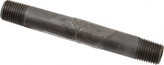 Value Collection - Schedule 80, 1/4" Diam x 4" Long Black Pipe Nipple - Threaded - Strong Tooling