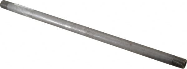 Value Collection - Schedule 80, 1/4" Diam x 12" Long Black Pipe Nipple - Threaded - Strong Tooling