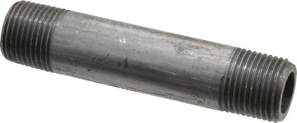 Value Collection - Schedule 80, 3/8" Diam x 3" Long Black Pipe Nipple - Threaded - Strong Tooling