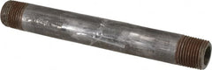 Value Collection - Schedule 80, 3/8" Diam x 5" Long Black Pipe Nipple - Threaded - Strong Tooling