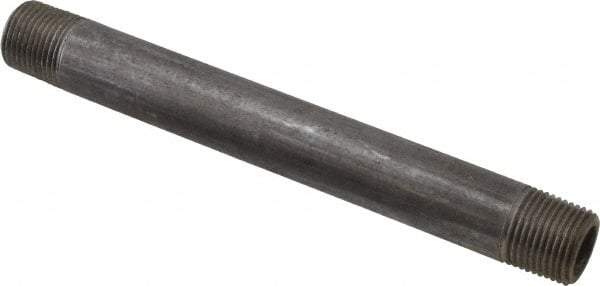 Value Collection - Schedule 80, 3/8" Diam x 5-1/2" Long Black Pipe Nipple - Threaded - Strong Tooling