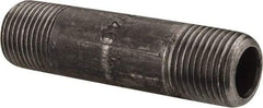 Value Collection - Schedule 80, 1/2" Diam x 3" Long Black Pipe Nipple - Threaded - Strong Tooling