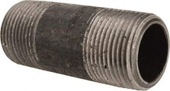 Value Collection - Schedule 80, 1" Diam x 3" Long Black Pipe Nipple - Threaded - Strong Tooling