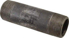 Value Collection - Schedule 80, 1-1/4" Diam x 5" Long Black Pipe Nipple - Threaded - Strong Tooling