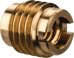 E-Z LOK - 1/4-20, Brass Knife Insert - 3/8" Drill, 1/2" Hole Diam, 1/2" Long, 0.6" Min Grip - Strong Tooling