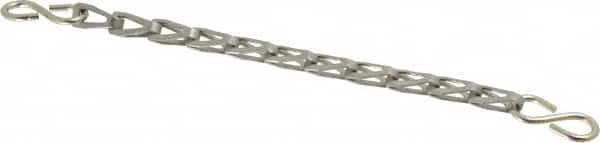 EVER-TITE Coupling Products - Stainless Steel Sash Chain w/S-Hooks - 55 Lb Load Limit, 7 Links per Foot, #6 - Strong Tooling