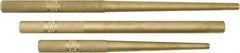 Mayhew - 3 Piece, 3/8 to 3/4", Drift Punch Set - Round Shank, Brass, Comes in Pouch - Strong Tooling