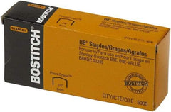 Stanley Bostitch - 1/4" Leg Length, Steel Standard Staples - 30 Sheet Capacity, For Use with Bostitch B8 Staplers - Strong Tooling