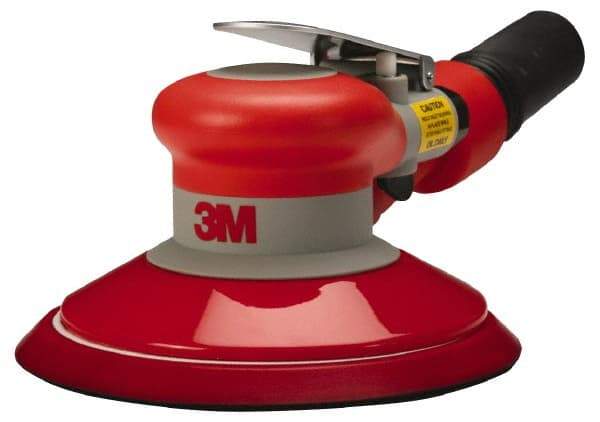 3M - 12,000 OPM, 17 CFM Air Consumption, 90 psi Air Pressure, Palm Air Orbital Sander - Round Pad, 3/8" Inlet - Strong Tooling