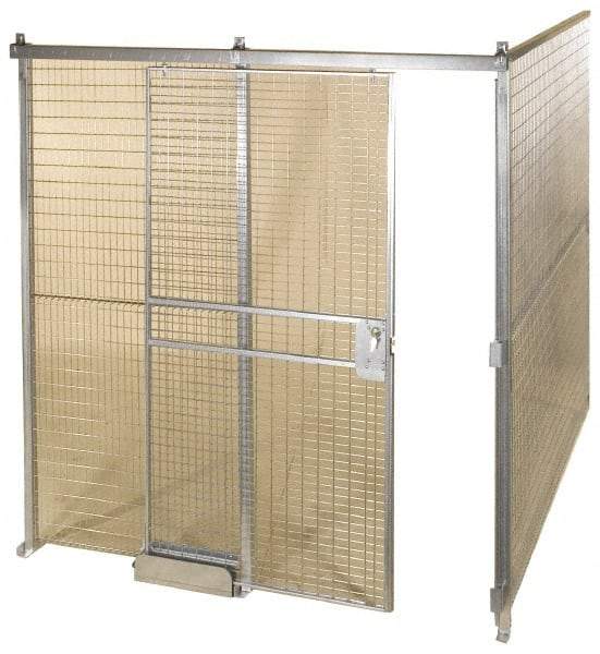 Folding Guard - 12' Long x 8" Wide, Welded Wire Room Kit - 2 Walls - Strong Tooling