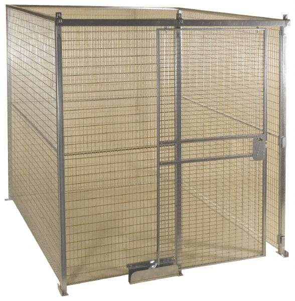 Folding Guard - 16' Long x 12" Wide, Welded Wire Room Kit - 4 Walls - Strong Tooling