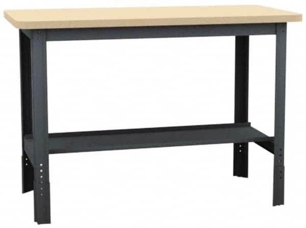 Value Collection - 48 Wide x 24" Deep x 29" High, Plastic Laminate Workbench - Comfort Edge, Adjustable Height Legs - Strong Tooling