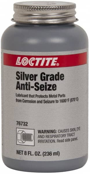 Loctite - 8 oz Can High Temperature Anti-Seize Lubricant - Silver Colored, 1,600°F, Silver Colored, Water Resistant - Strong Tooling